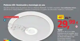 Bauhaus Plafones LED: Iluminación y tecnología en uno oferta