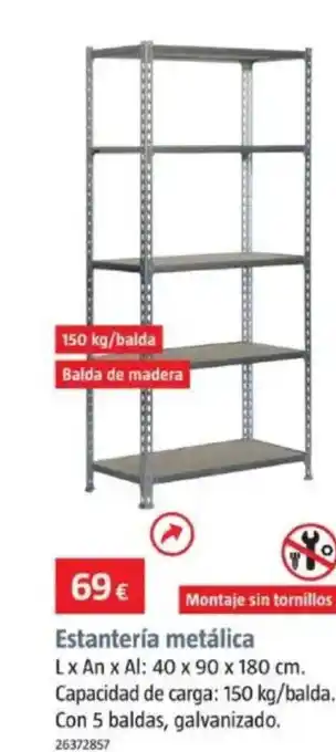 Bauhaus Estantería metálica oferta