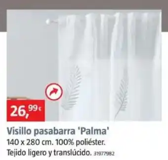 Bauhaus Visillo pasabarra 'Palma' oferta