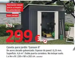 Bauhaus Caseta para jardín 'Gansen II' oferta