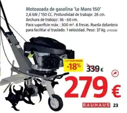 Bauhaus Motoazada de gasolina 'Le Mans 150' oferta