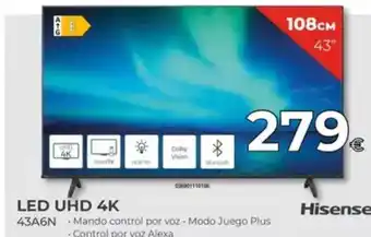 Tien 21 HISENSE Led uhd 4k 43a6n oferta