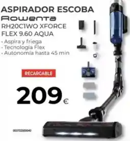 Tien 21 ROWENTA Aspirador escoba rh20c1wo xforce oferta