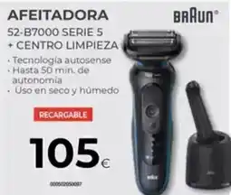 Tien 21 BRAUN Afeitadora 52-b7000 serie 5 + centro limpieza oferta