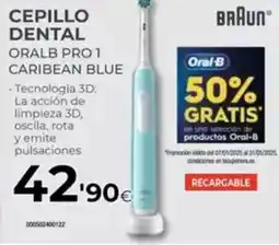 Tien 21 BRAUN Cepillo dental oralb pro1 caribean blue oferta