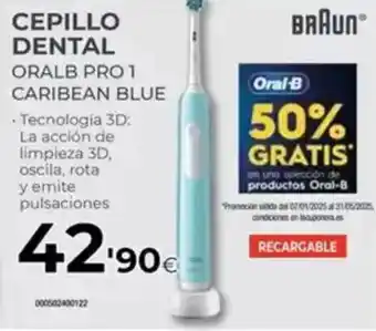 Tien 21 BRAUN Cepillo dental oralb pro1 caribean blue oferta