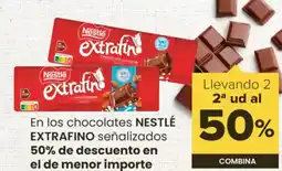 Autoservicios Familia NESTLÉ EXTRAFINO En los chocolates señalizados oferta