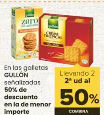 Autoservicios Familia GULLÓN En las galletas señalizadas oferta