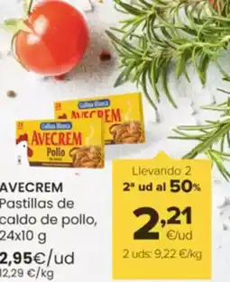 Autoservicios Familia AVECREM Pastillas de caldo de pollo oferta