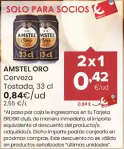 Autoservicios Familia AMSTEL ORO Cerveza Tostada oferta