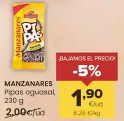 Autoservicios Familia MANZANARES Pipas aguasal oferta