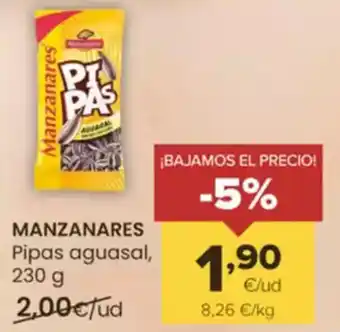 Autoservicios Familia MANZANARES Pipas aguasal oferta