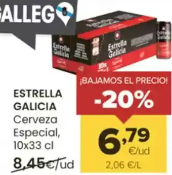 Autoservicios Familia ESTRELLA GALICIA Cerveza Especial, oferta