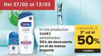 Autoservicios Familia SANEX En los productos señalizados oferta