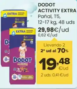 Autoservicios Familia DODOT ACTIVITY EXTRA Pañal, T5, oferta