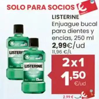 Autoservicios Familia LISTERINE Enjuague bucal para dientes y encías oferta