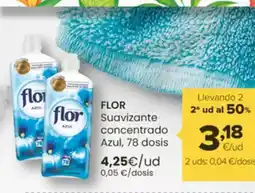 Autoservicios Familia FLOR Suavizante concentrado Azul, 78 dosis oferta