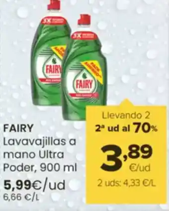 Autoservicios Familia FAIRY Lavavajillas a mano Ultra Poder oferta