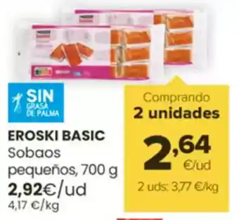 Autoservicios Familia EROSKI BASIC Sobaos pequeños oferta