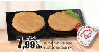 FROIZ Burger Meat de pollo kilo elaboración propia oferta