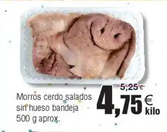 FROIZ Morros cerdo salados sin hueso bandeja oferta