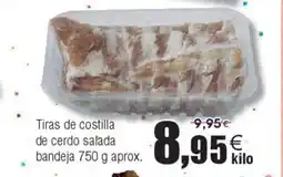 FROIZ Tiras de costilla de cerdo salada oferta