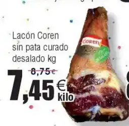 FROIZ Lacón Coren sin pata curado desalado oferta