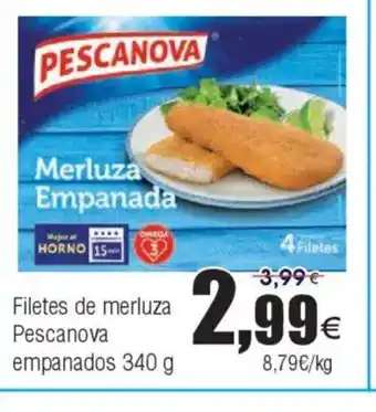 FROIZ PESCANOVA Filetes de merluza oferta