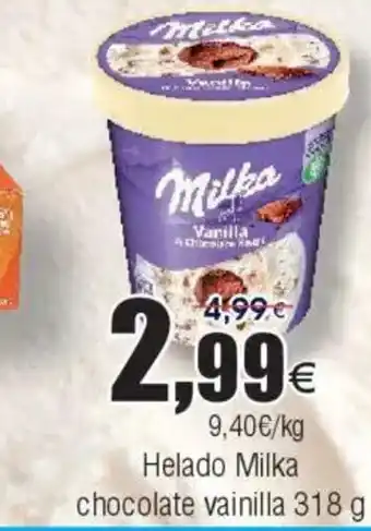 FROIZ Helado Milka chocolate vainilla oferta