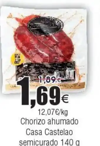 FROIZ Chorizo ahumado Casa Castelao semicurado oferta