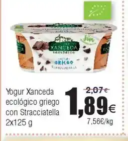 FROIZ Yogur Xanceda ecológico griego con Stracciatella oferta