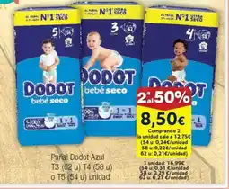 FROIZ Pañal Dodot Azul T3 oferta