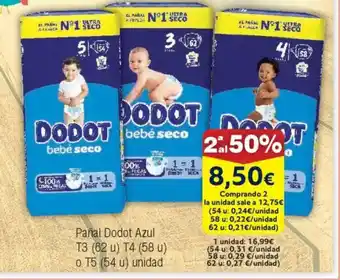 FROIZ Pañal Dodot Azul T3 oferta