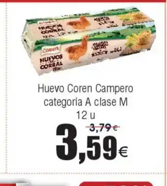 FROIZ Huevo Coren Campero categoría A clase M oferta