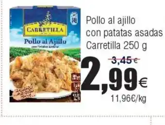 FROIZ CARRETILLA Pollo al ajillo con patatas asadas oferta