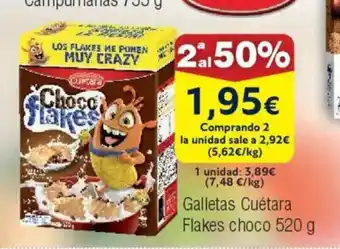 FROIZ Galletas Cuétara Flakes choco oferta