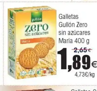 FROIZ Galletas Gullón Zero sin azúcares María oferta