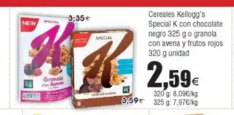 FROIZ Cereales Kellogg's Special K con chocolate negro oferta