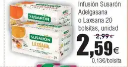 FROIZ Infusión Susarón Adelgasana o Laxsana 20 oferta