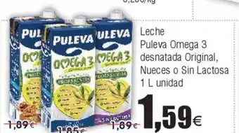 FROIZ Leche puleva Omega 3 desnatada Original Nueces o sin lactosa oferta