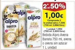 FROIZ Bebida Alpro Avena oferta