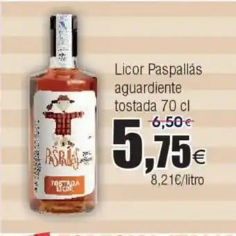 FROIZ Licor Paspallás aguardiente tostada oferta