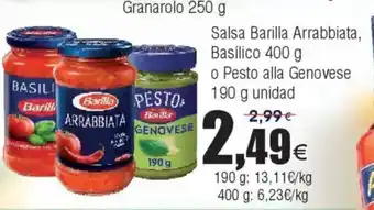 FROIZ Salsa Barilla Arrabbiata Basílico oferta