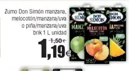 FROIZ Zumo Don Simón melocotón/manzana/uva oferta