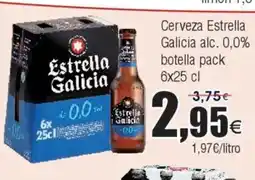 FROIZ Cerveza Estrella Galicia alc. 0,0% botella pack oferta