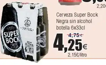 FROIZ Cerveza Super Bock Negra sin alcohol oferta