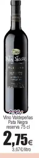 FROIZ Vino Valdepeñas Pata Negra reserva oferta