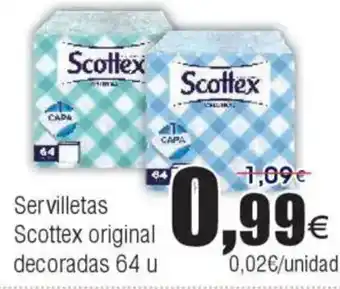 FROIZ Servilletas Scottex original decoradas 64 u oferta