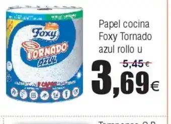 FROIZ Papel cocina Foxy Tornado azul rollo u oferta