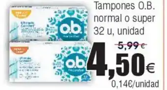 FROIZ Tampones O.B. normal o super oferta